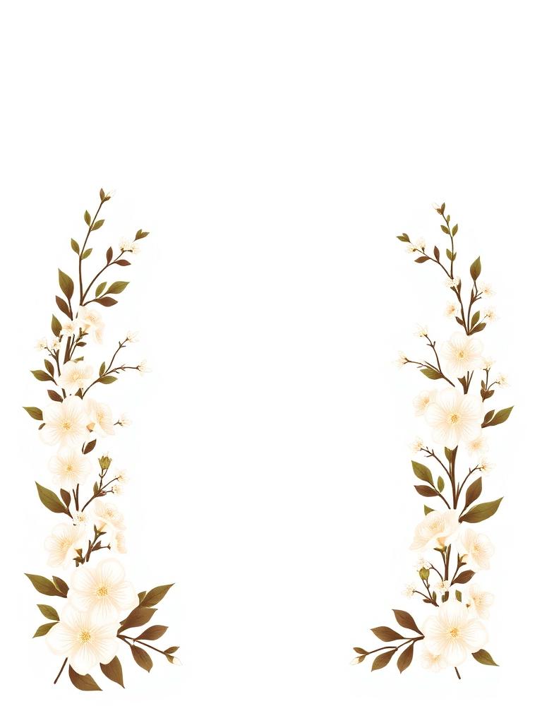 Modelo de convite Clássico Floral